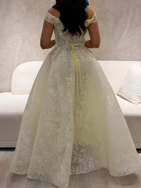 A-line Off-the-Shoulder...