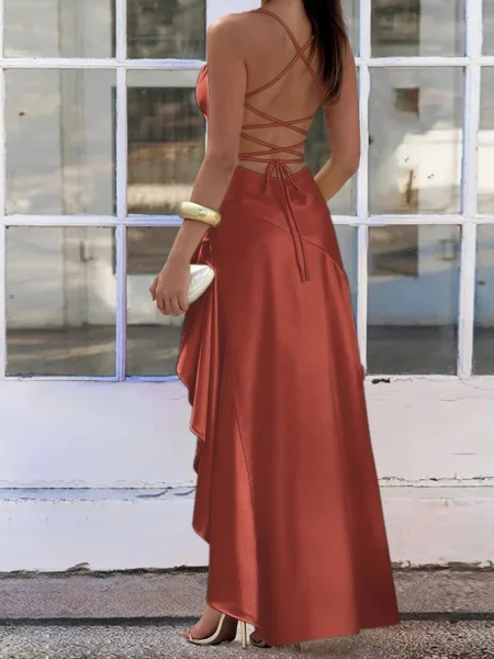 Sheath Spaghetti Straps...