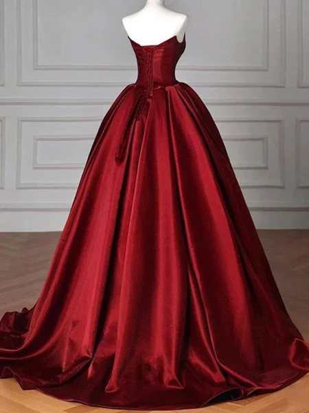 A-line Straight Ruffles...