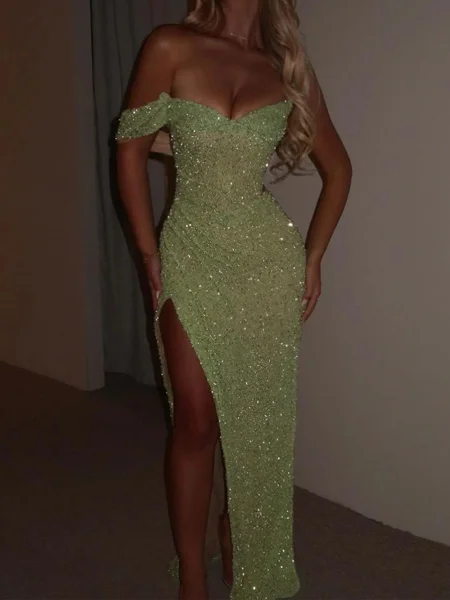 Sheath Off-the-Shoulder...