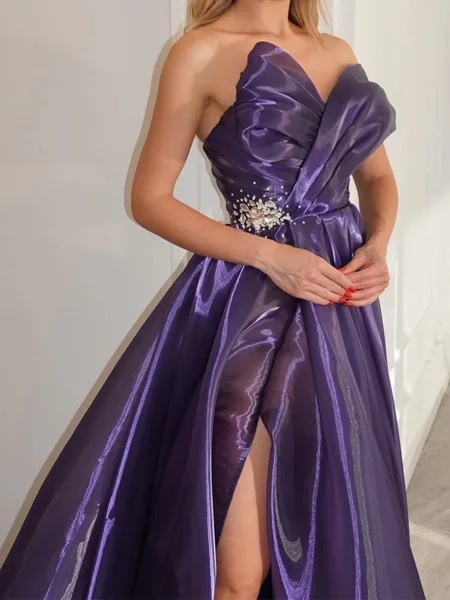 A-line Off-the-Shoulder...