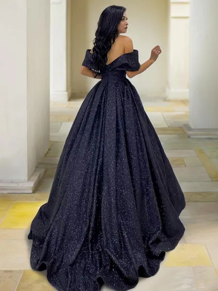 Ball Gown Off-the-Shoulder...