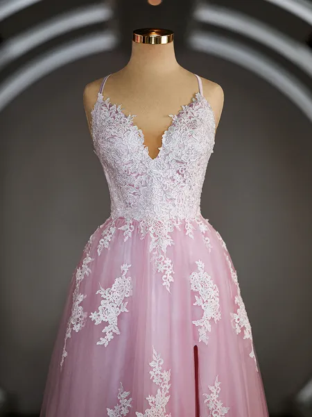 A-Line/Princess V-neck...