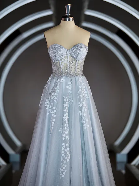 A-Line/Princess V-neck...