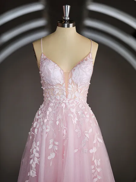 A-Line/Princess V-neck...