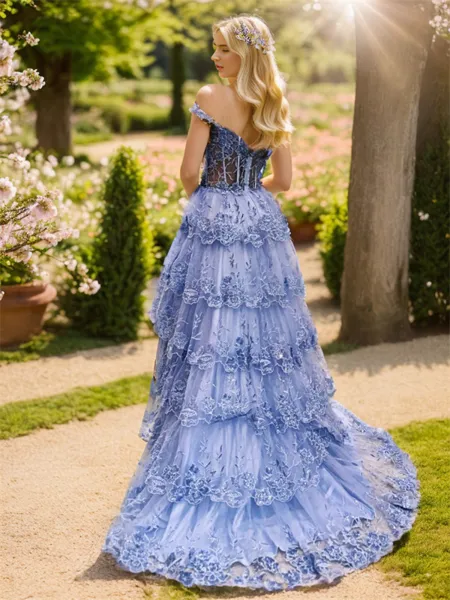 A-line Off-the-Shoulder...