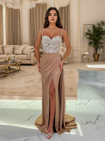 Sheath Spaghetti Straps...