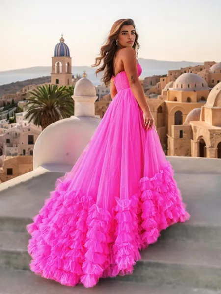 A-line Sweetheart Layers...