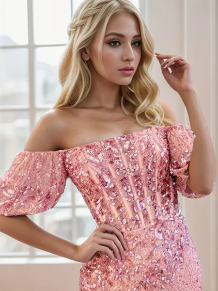 Sheath Off-the-Shoulder...