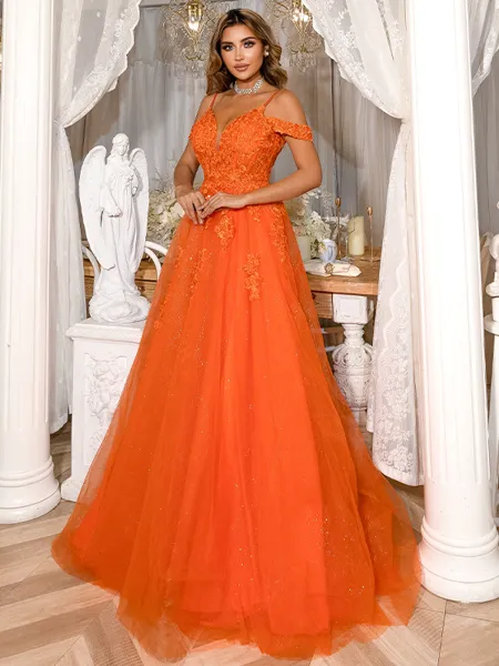 A-Line/Princess Tulle...