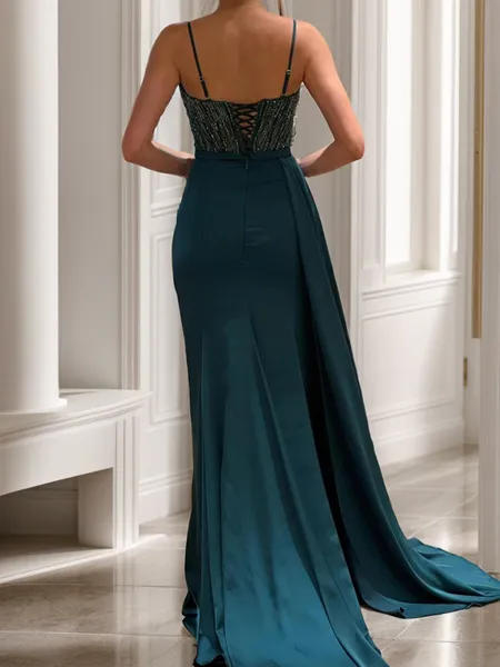 Sheath Spaghetti Straps...