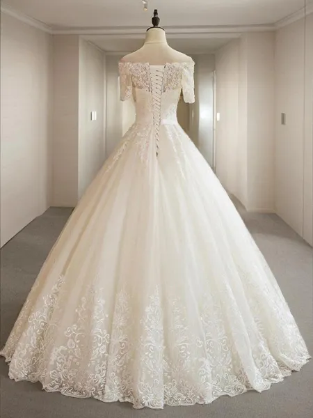 Ball Gown Off-the-Shoulder...