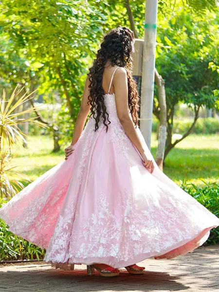 Ball Gown Spaghetti Straps...