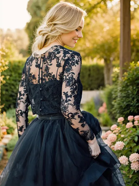 Ball-Gown Bateau Sweep...