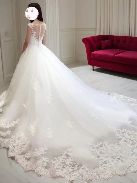 Ball Gown Bateau Court...