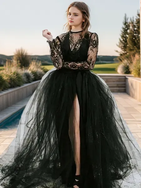 Ball-Gown Bateau Court...