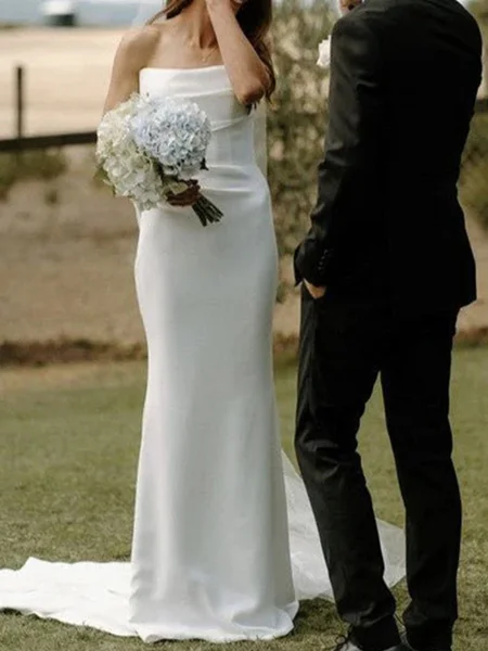 Sheath Straight Pleated...