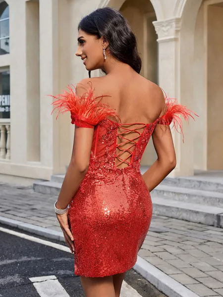 Sheath Off-the-Shoulder...