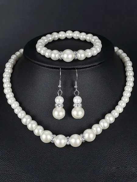 Luxurious Alloy With Rhinestone Jewelry Set