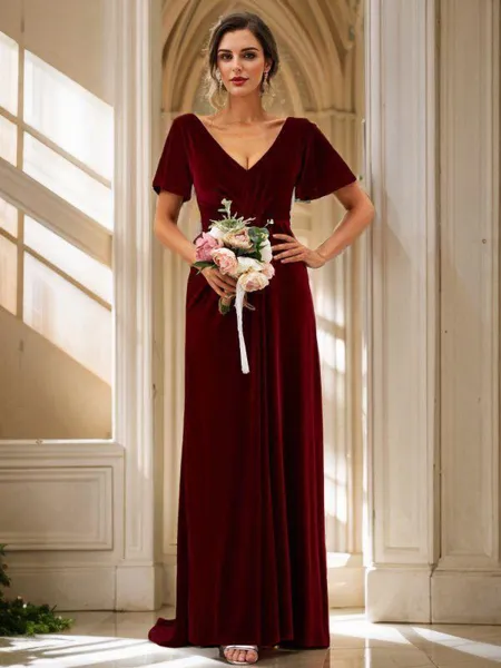 A-Line/Princess Velvet...