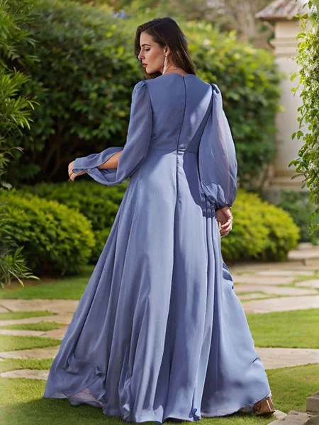 A-Line/Princess Chiffon...