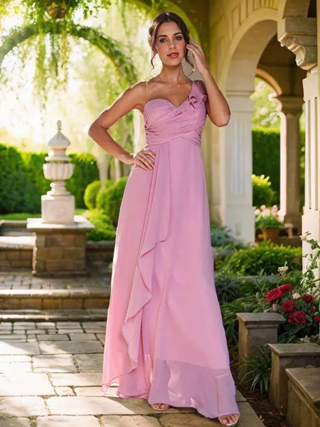 A-Line/Princess Chiffon...