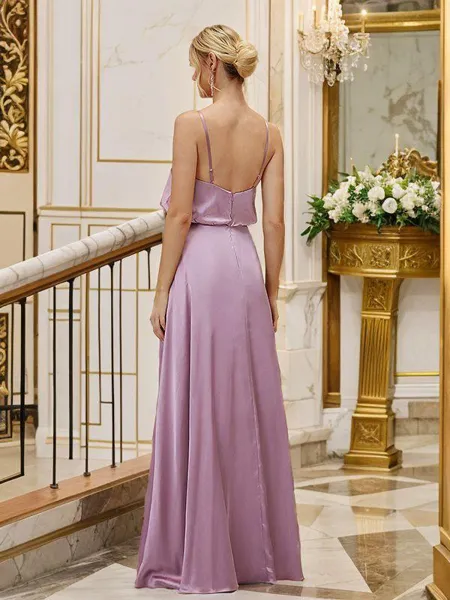 A-Line/Princess Silk like...