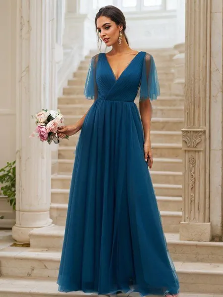 A-Line/Princess Tulle...