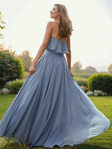 A-Line/Princess Chiffon...