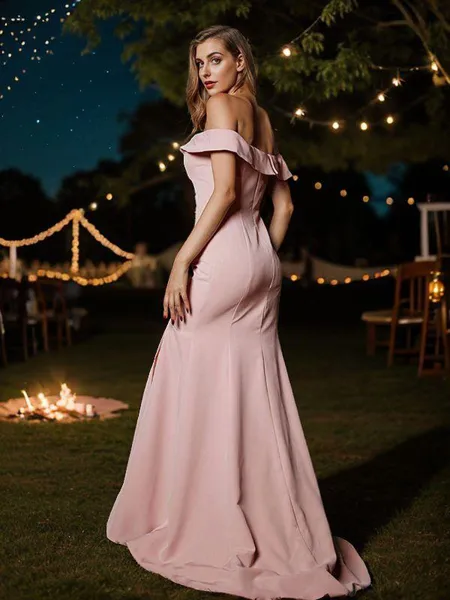 Sheath/Column Stretch Crepe...