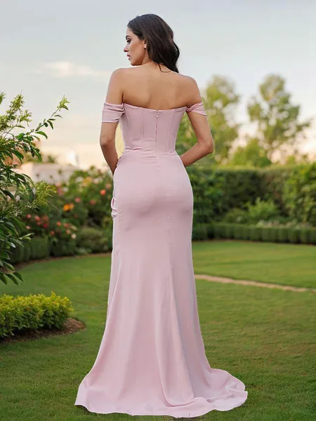 Sheath/Column Stretch Crepe...