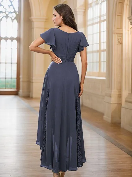 A-Line/Princess Chiffon...