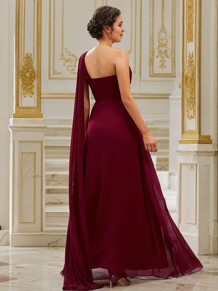 A-Line/Princess Chiffon...