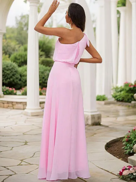 A-Line/Princess Chiffon...