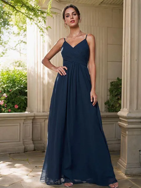 A-Line/Princess Chiffon...