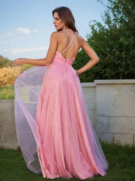 A-Line/Princess Tulle...