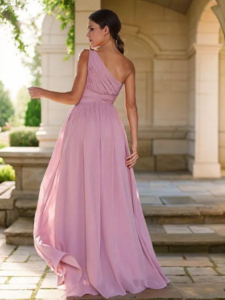 A-Line/Princess Chiffon...