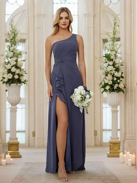 Sheath/Column Chiffon...