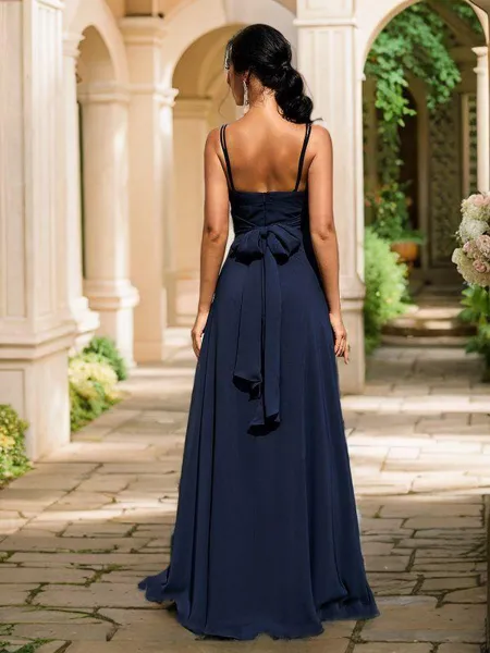 A-Line/Princess Chiffon...