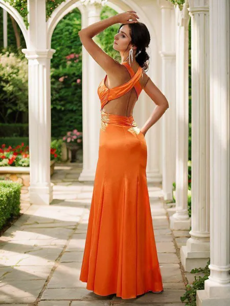 Sheath/Column Silk Like...