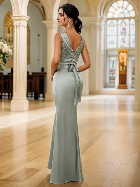 Sheath/Column Silk Like...