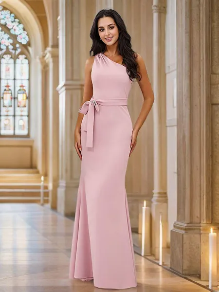 Sheath/Column Stretch Crepe...