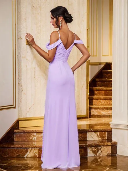 Sheath/Column Chiffon...