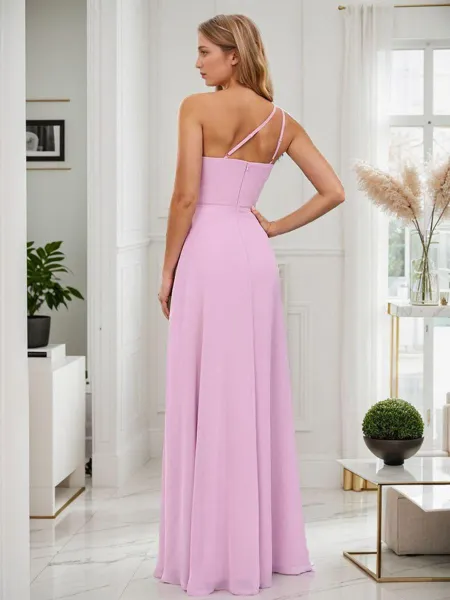 A-line/Princess Chiffon...