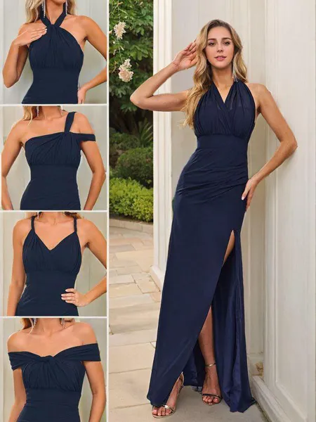 Sheath/Column Chiffon...