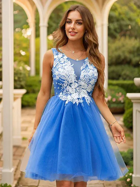 A-Line/Princess Tulle...