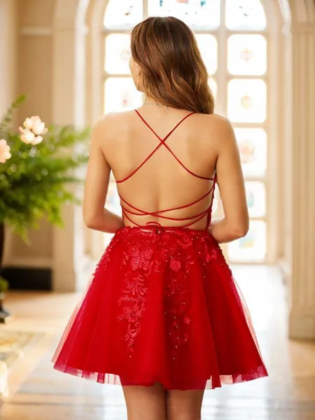 A-Line/Princess Tulle...