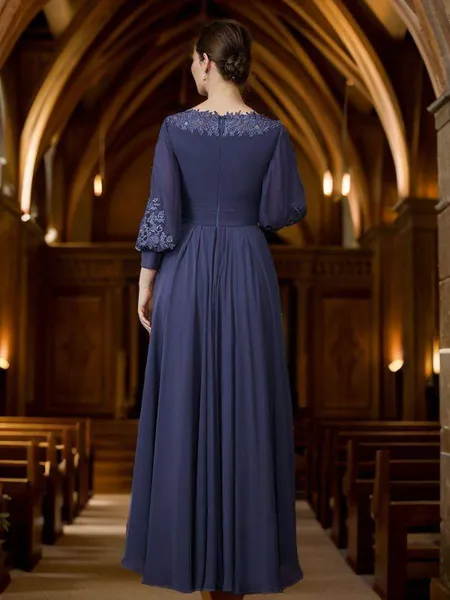 A-Line/Princess Chiffon...