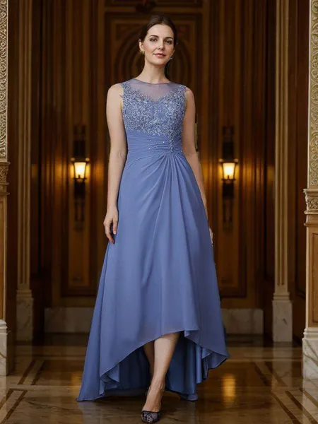 A-Line/Princess Chiffon...