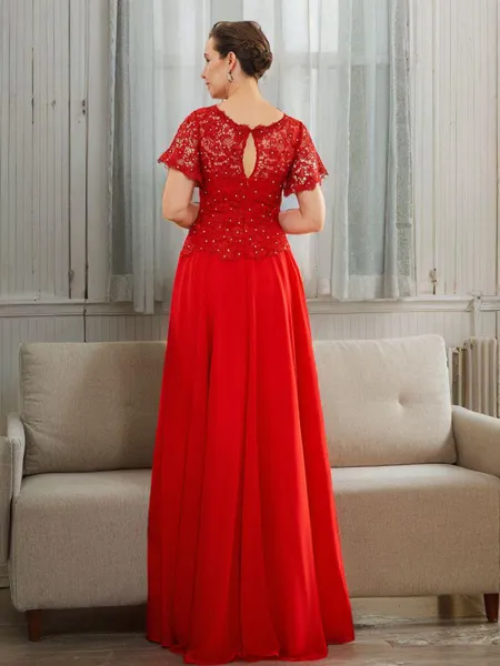 A-Line/Princess Chiffon...